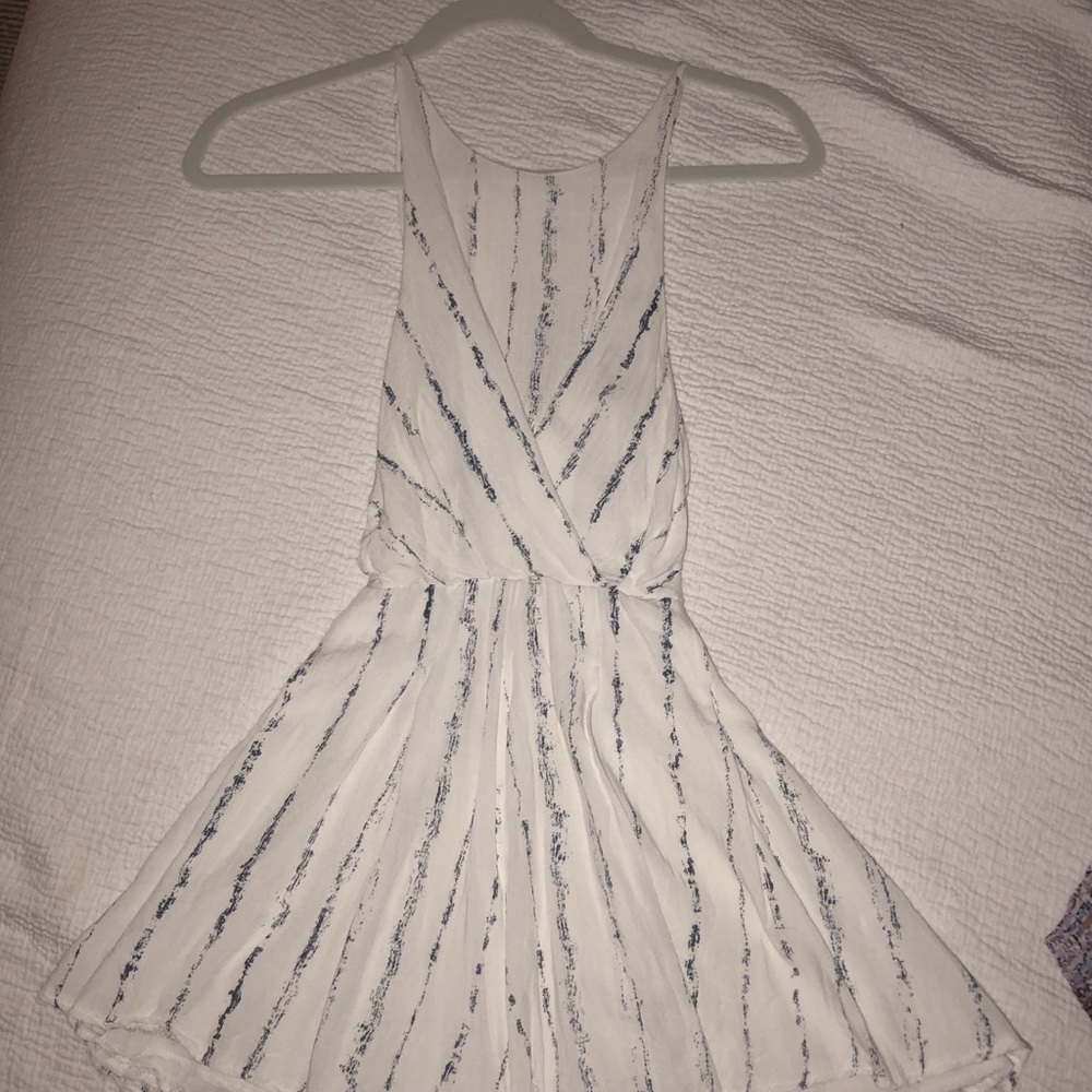 Open tie back romper